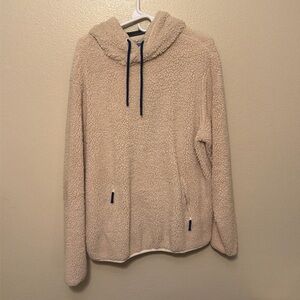 Chubbies Men's Cream High-Pile The Snow Day Sherpa Fleece Hoodie XL